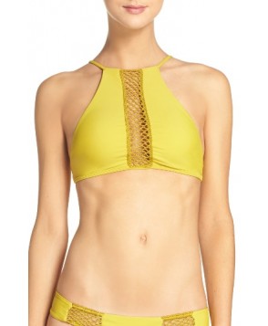 Acacia Swimwear Halter Bikini Top - Yellow