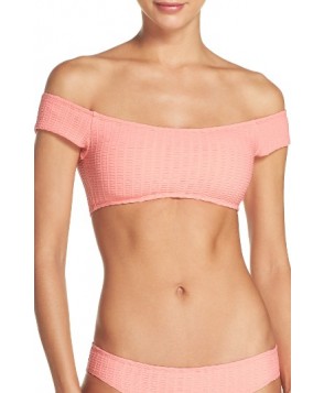 Lucky Brand Sucker For Pretty Off The Shoulder Bikini Top