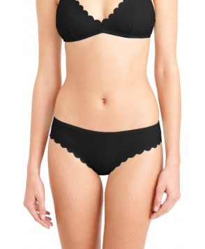  J.crew Scalloped Matte Bikini Bottoms, Size XX-Small - Black