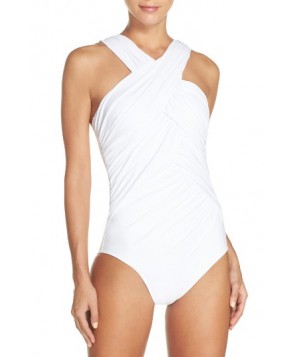 Miraclesuit Crisscross One-Piece Swimsuit - White
