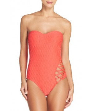 Kenneth Cole Shanghi One-Piece Swimsuit - Red