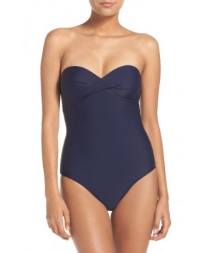 Ted Baker London Bandeau One-Piece Swimsuit - Blue