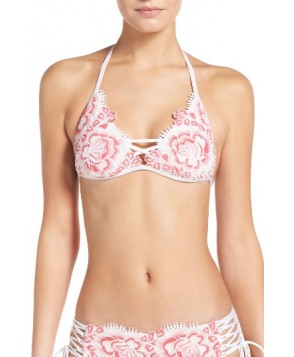 Isabella Rose Bouquet Bikini Top - White