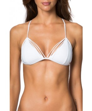 O'Neill Malibu Solids Strappy Triangle Bikini Top - White