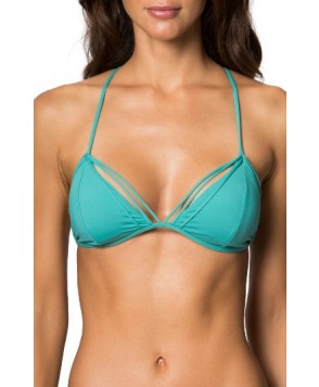 O'Neill Malibu Solids Strappy Triangle Bikini Top - Green