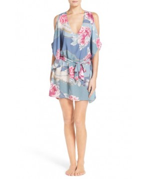 Isabella Rose Birds Of A Feather Cover-Up Tunic/Small - Grey