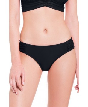 Blush By Profile Mykonos Shirred Bikini Bottoms - Black