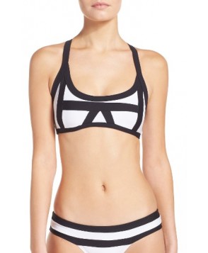  Pilyq Convertible Bikini Top, Size D - White