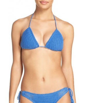 Seafolly Crochet Bikini Top - Blue