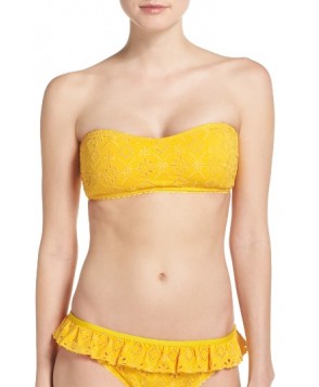 Kate Spade New York Bandeau Bikini Top - Yellow