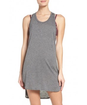 Leith Racerback Cover-Up Tank Dress - Grey