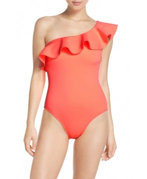 Ted Baker London Ruffle One-Piece Swimsuit - Pink