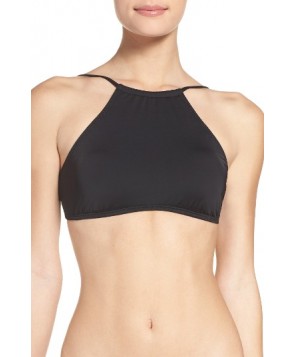 The Bikini Lab High Neck Bikini Top - Black