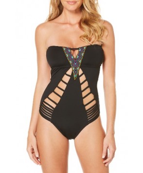 Laundry By Shelli Segal Oasis One-Piece Swimsuit - Black