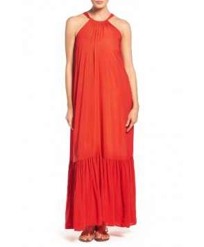 Elan Cover-Up Maxi Dress/Large - Red