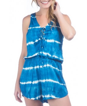 Green Dragon Tie Dye Cover-Up Romper