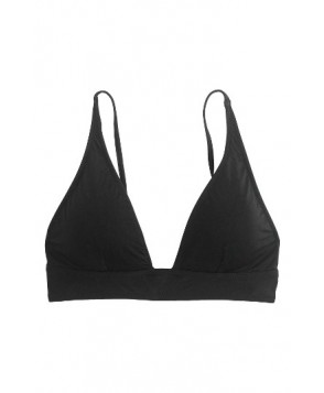 J.crew Italian Matte Plunge Bikini Top - Black