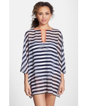 Ted Baker London Stripe Cover-Up Tunic  - Blue