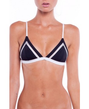 Rhythm Pipeline Bikini Top - Black