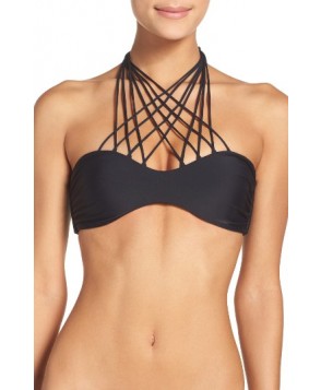 Mikoh Kahala High Neck Bikini Top - Black