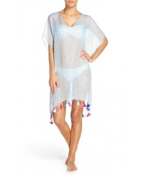 Seafolly Fine Stripe Cover-Up Caftan - Blue