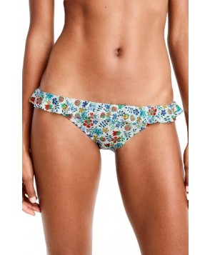 J.crew Liberty Print Ruffle Bikini Bottoms