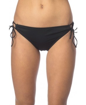 The Bikini Lab Side Tie Bikini Bottoms - Black