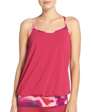 Nike Cascade Sport Racerback Tankini Top - Pink