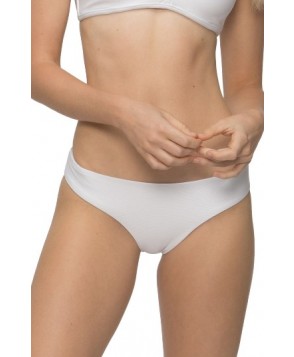 Tavik Ali Ribbed Bikini Bottoms - White
