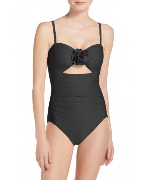 Kate Spade New York Keyhole One-Piece Swimsuit - Black