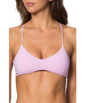 O'Neill Salt Walter Solids Bikini Top - Pink