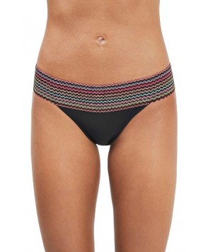 Topshop Zigzag Bikini Bottoms US (fits like 10-12) - Black