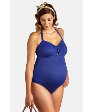 Pez D'Or One-Piece Maternity Swimsuit  - Blue