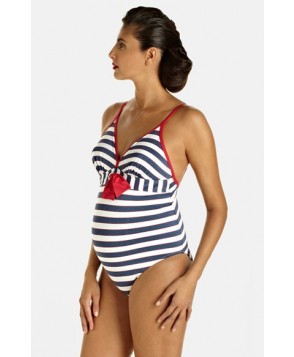 Pez D'Or 'Palm Springs' One-Piece Maternity Swimsuit - Blue