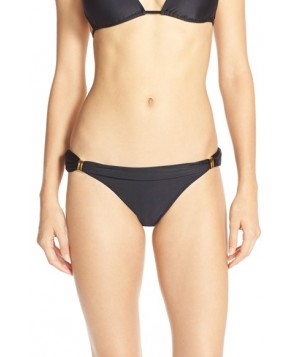 Vix Swimwear 'Solid Black Sunset' Bia Tube Bikini Bottoms