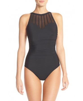 Magicsuit 'Anastasia' Mesh Neck One-Piece Swimsuit