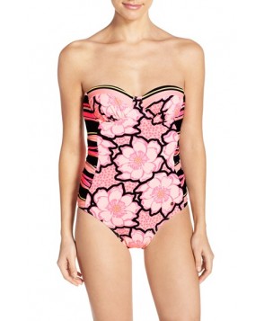 Ted Baker London 'Marjas - Tribal Print' One-Piece Swimsuit2C/D - Pink