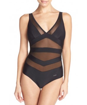 Ted Baker London Illiana One-Piece Swimsuit  - Black