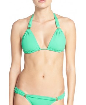 Vix Swimwear 'Bia Tube' Halter Bikini Top Size D - Green