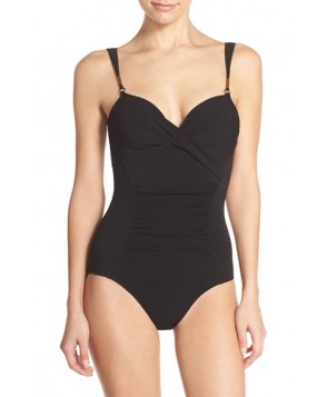 Robin Piccone 'Ava Twist' Underwire One-Piece Swimsuit