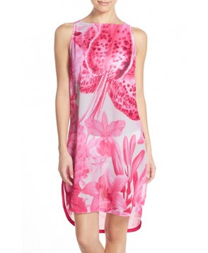 Ted Baker London 'Tonal Encyclopedia' Floral Print Cover-Up Dress