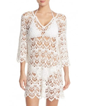 Surf Gypsy Crochet Cover-Up Tunic  - White