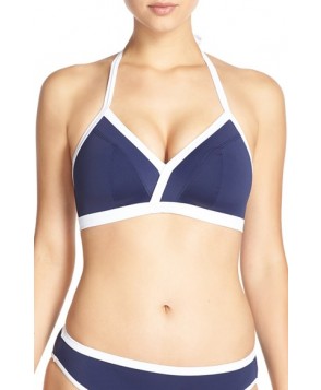 Freya 'In The Navy' Triangle Bikini Top DD - Blue