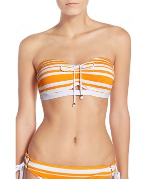 Tommy Bahama 'Sportif' Underwire Bandeau Bikini Top B - Yellow