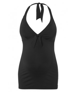 Noppies 'Mallorca' Halter Maternity Tankini Top /Large - Black