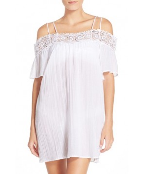 La Blanca 'Island Fare' Cotton Cover-Up Slipdress/X-Large - White