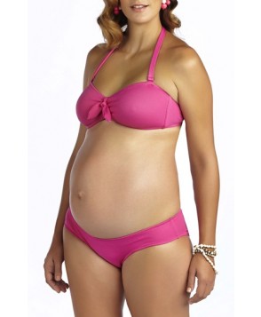 Pez D'Or 'Rimini' Textured Maternity Bikini  - Pink