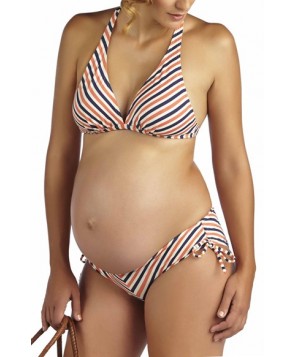 Pez D'Or 'Mykonos' Chevron Stripe Maternity Bikini