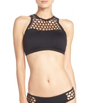 Seafolly High Neck Bikini Top US / 8 AU - Black