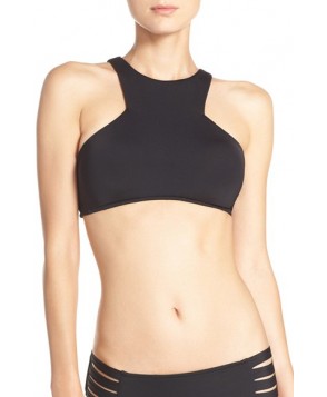 Seafolly High Neck Bikini Top US / 16 AU - Black